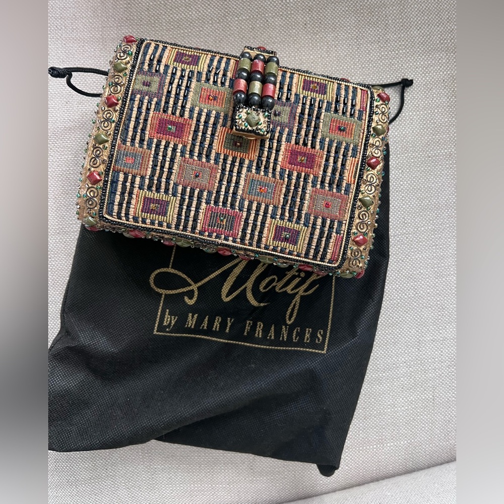 Motif By Mary Frances Vintage Beaded Clutch - Picture 4 of 5
